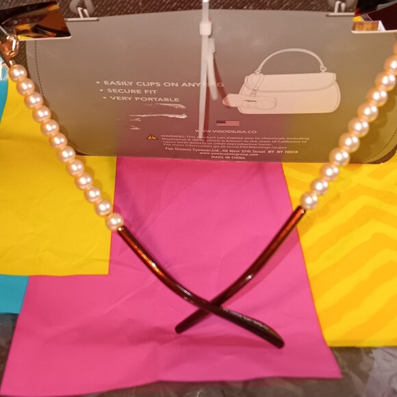 VIGOSS UV BROWN Sun Glasses/Pearls WRISTLET CASE - Picture 4 of 5